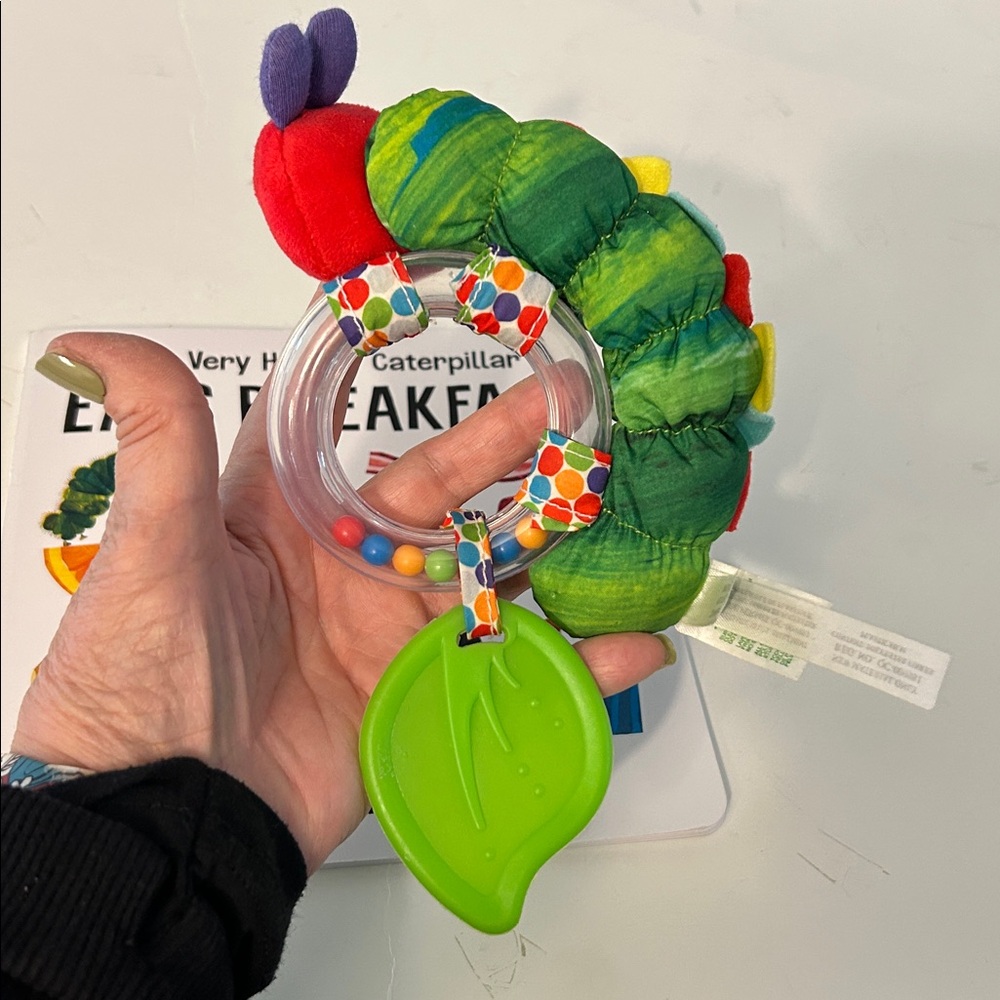 The very hungry caterpillar eats breakfast book hungry caterpillar rattle toy - Picture 5 of 9
